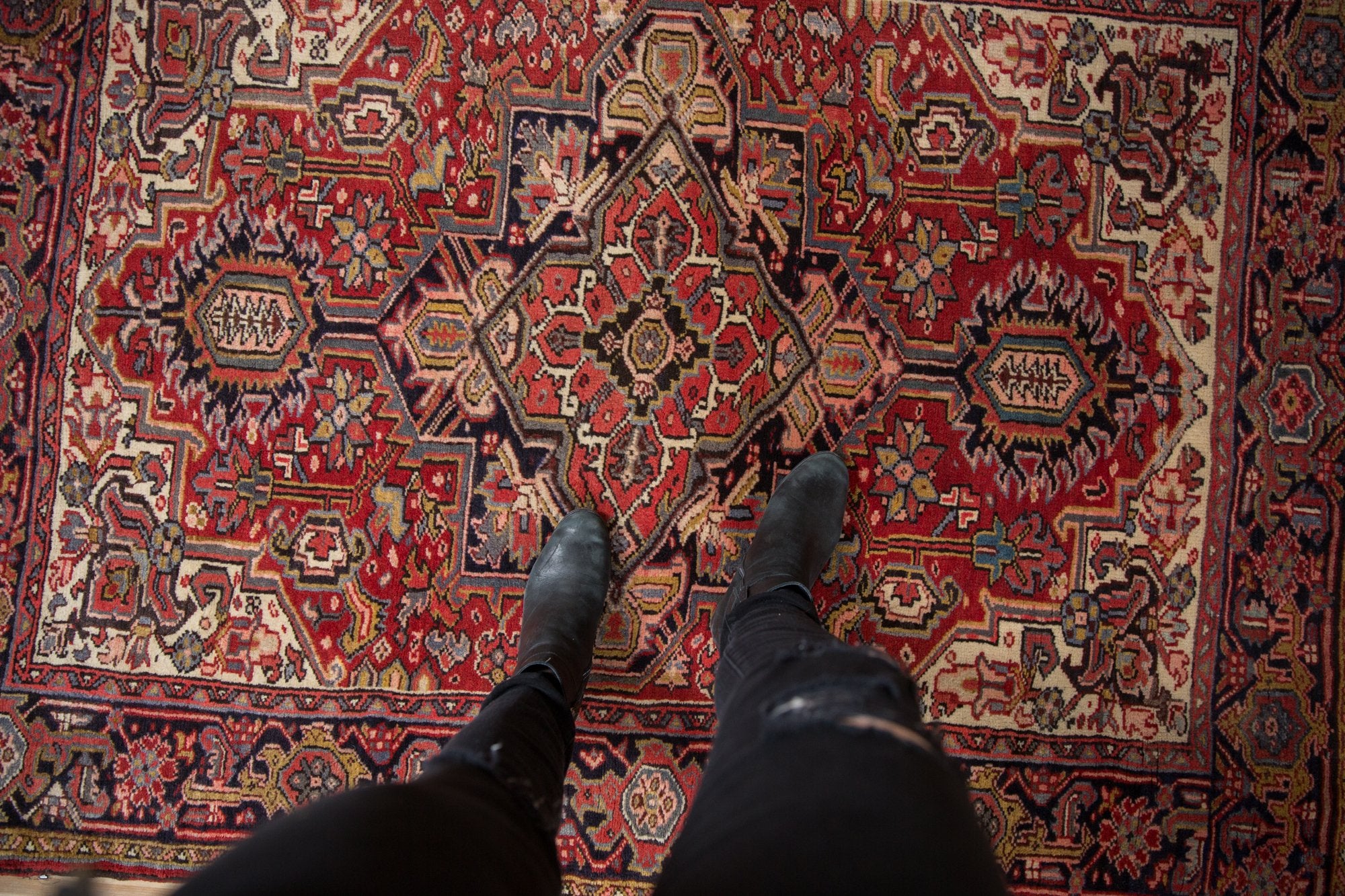 5x6 Vintage Heriz Square Rug // ONH Item mc001357 Image 1