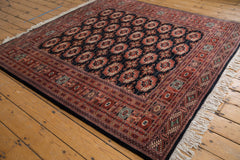 6x6 Vintage Fine Pakistani Bokhara Design Square Carpet // ONH Item mc001359 Image 2