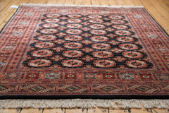6x6 Vintage Fine Pakistani Bokhara Design Square Carpet // ONH Item mc001359 Image 6