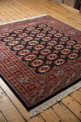 6x6 Vintage Fine Pakistani Bokhara Design Square Carpet // ONH Item mc001359 Image 8