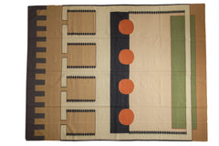 8.5x11.5 Vintage Contemporary Kilim Carpet // ONH Item mc001363