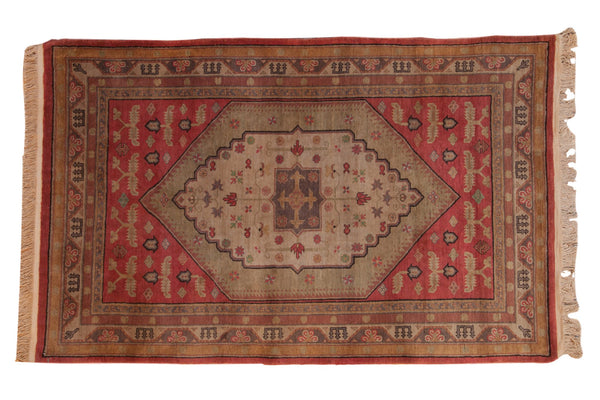 5x8 Vintage Tea Washed Chinese Khotan Design Carpet // ONH Item mc001367