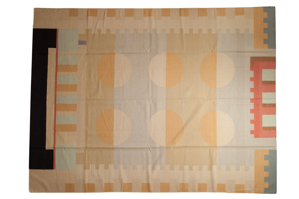 9x12 Vintage Contemporary Kilim Carpet // ONH Item mc001379