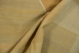 Hand-woven contemporary kilim's flatweave texture with beige and sand abrashes.