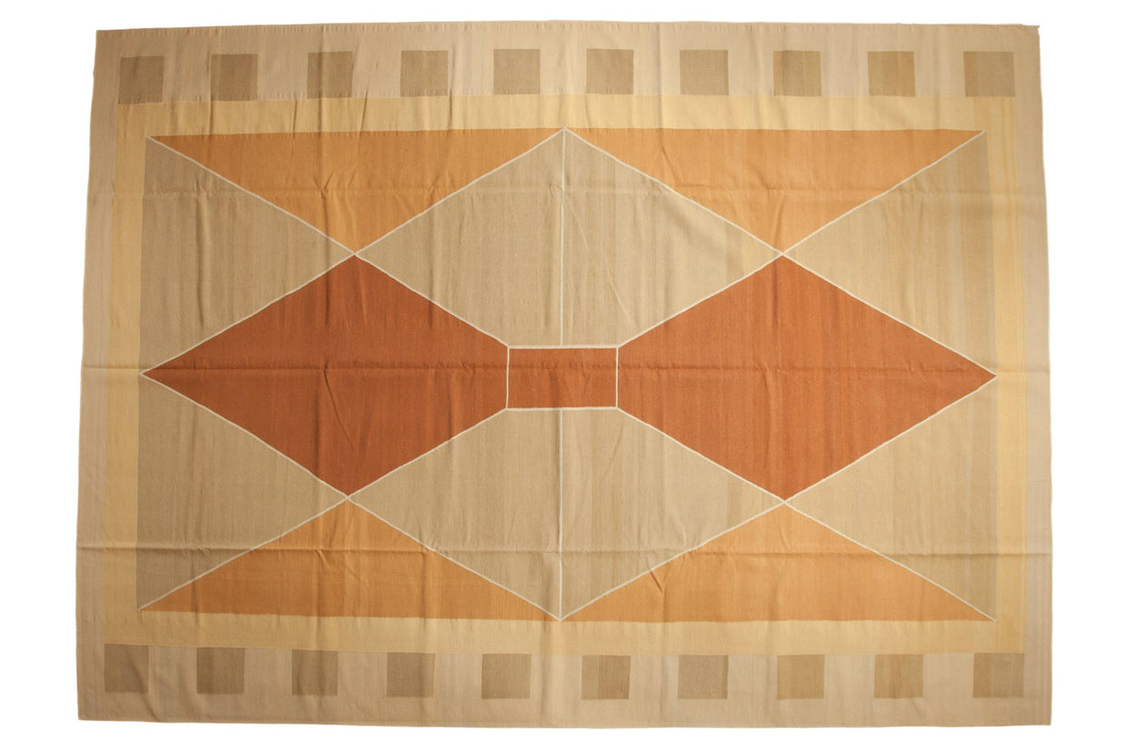 10x14 Vintage Contemporary Kilim Carpet // ONH Item mc001383
