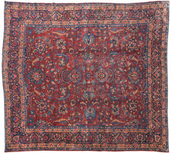 11.5x13.5 Vintage Laristan Carpet // ONH Item mc001388