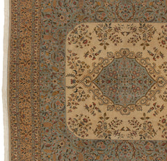 12x12 Vintage Bulgarian Kerman Design Square Carpet // ONH Item mc001389 Image 1