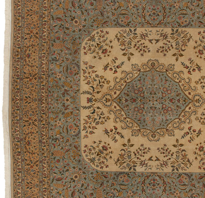 12x12 Vintage Bulgarian Kerman Design Square Carpet // ONH Item mc001389 Image 1