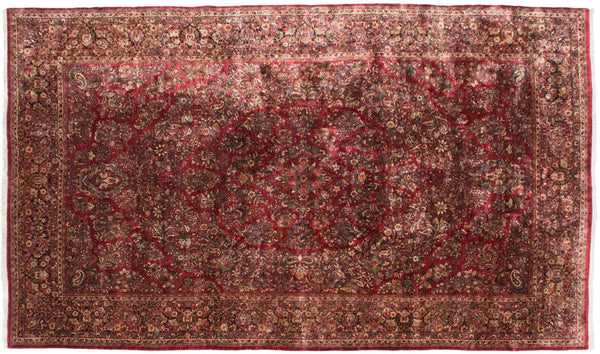 14x24 Vintage Fine Sarouk Carpet // ONH Item mc001404