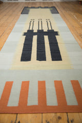 3x11.5 Vintage Contemporary Kilim Rug Runner // ONH Item mc001408 Image 2