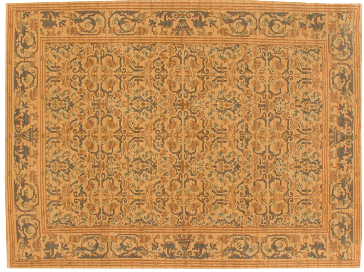 xxdd9x12 Vintage Spanish Arts And Crafts Design Carpet // ONH Item mc001411