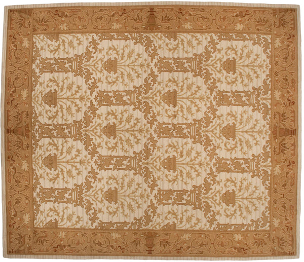 12x14 Vintage Spanish Arts And Crafts Design Square Carpet // ONH Item mc001412