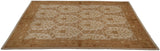 Spanish Arts and Crafts carpet: repeating tree of life design, arabesque border with vases.