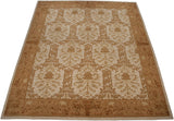 Repeating ivory and coffee brown tree of life design in Spanish Arts and Crafts lattice panels