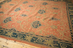 RESERVED 9x11.5 Vintage Tea Washed Indian Arts And Crafts Soumac Design Carpet // ONH Item mc001418 Image 12