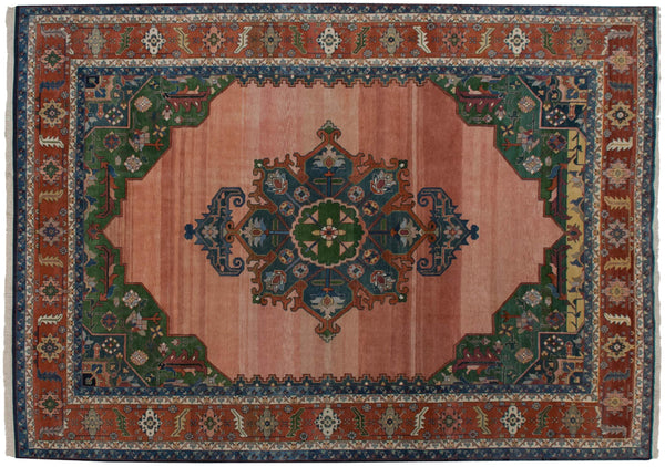 10x14 Vintage Indian Serapi Design Carpet // ONH Item mc001419
