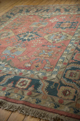 8x10 Vintage Tea Washed Indian Serapi Soumac Design Carpet // ONH Item mc001420 Image 3