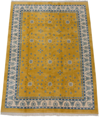 xxdd8.5x11.5 Vintage Indian Art Deco Design Carpet // ONH Item mc001424 Image 1