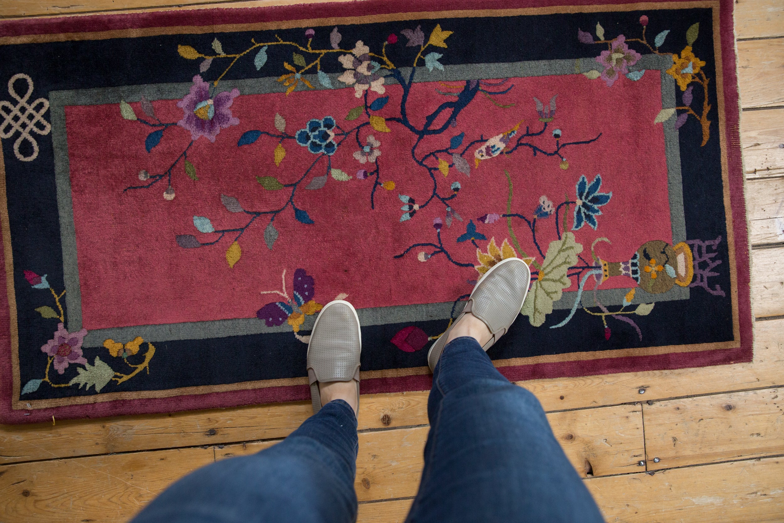 2.5x5 Vintage Nichols Art Deco Rug Runner // ONH Item mc001432 Image 1