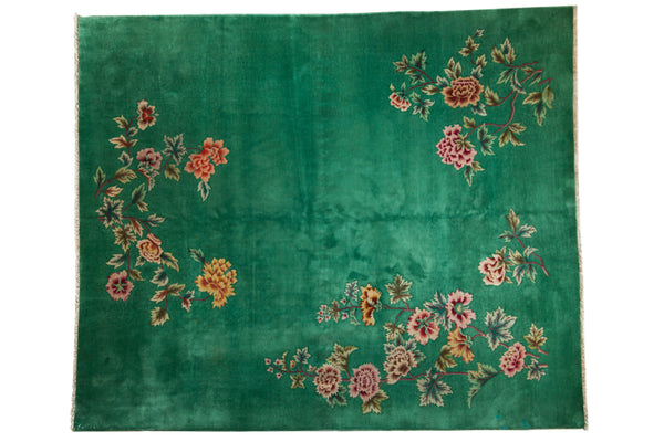 8x9.5 Vintage Nichols Art Deco Carpet // ONH Item mc001434