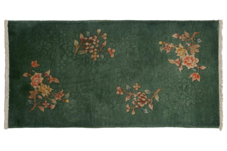 2x4 Vintage Nichols Art Deco Rug Runner // ONH Item mc001435