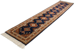 xxdd2.5x12 Vintage Indian Turkmen Design Rug Runner // ONH Item mc001437 Image 8