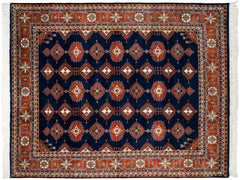 xxdd8x10 Vintage Indian Turkmen Design Carpet // ONH Item mc001438