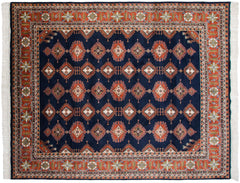 xxdd8x10 Vintage Indian Turkmen Design Carpet // ONH Item mc001438 Image 9