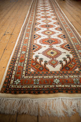 3x15 Vintage Indian Turkmen Design Rug Runner // ONH Item mc001440 Image 2