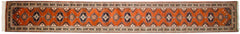 xxdd2.5x20.5 Vintage Indian Turkmen Design Rug Runner // ONH Item mc001441 Image 6