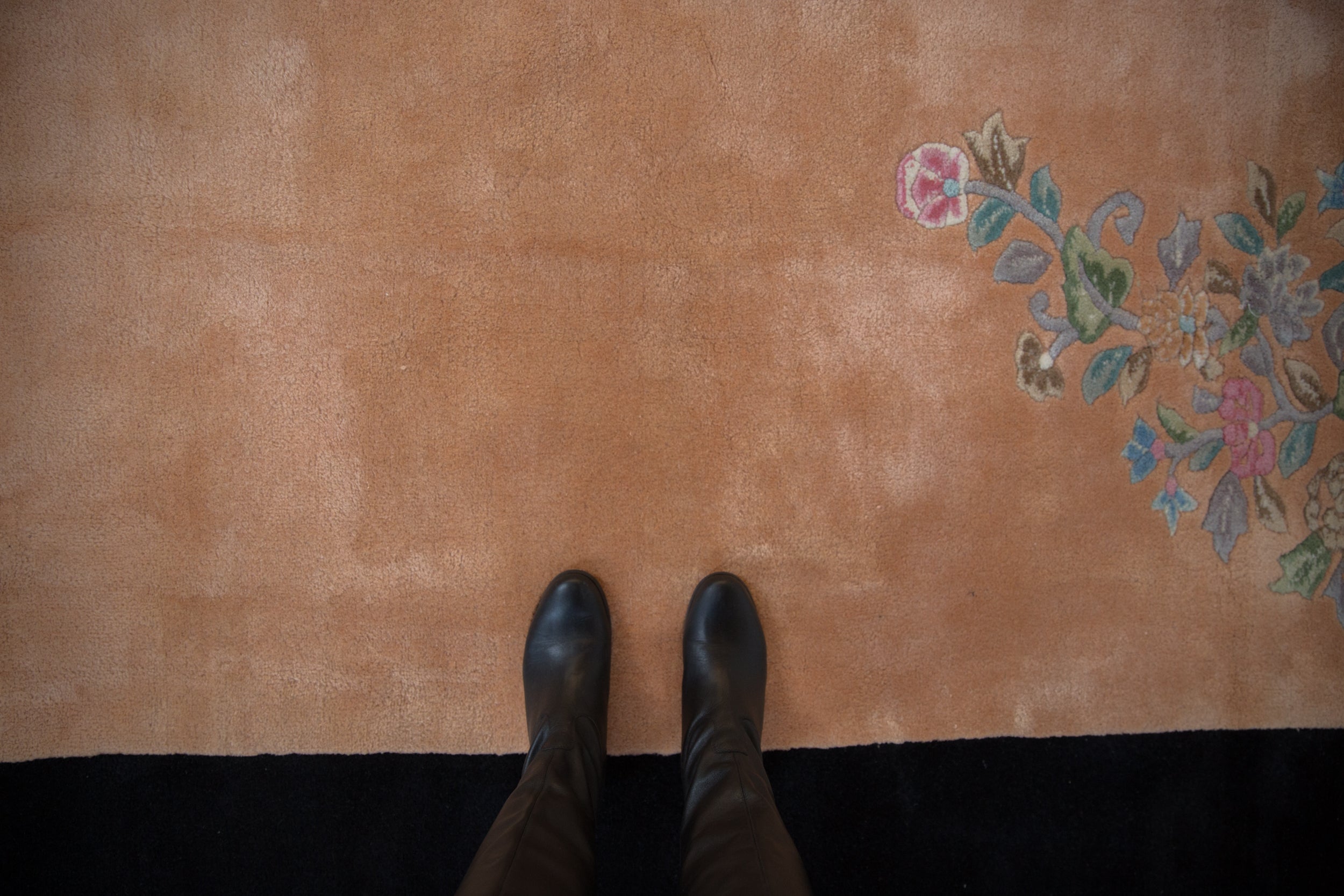 9x11.5 Vintage Indian Art Deco Design Carpet // ONH Item mc001442 Image 1