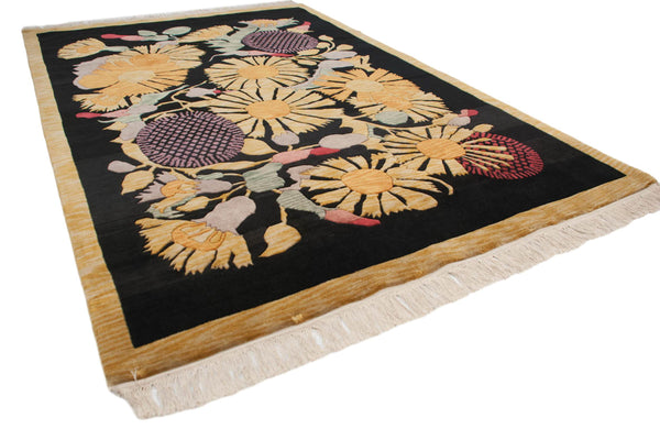 6x9 Vintage Indian Art Deco Design Carpet // ONH Item mc001443 Image 7