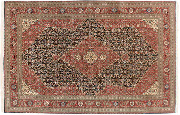 12x18 Vintage Bulgarian Tabriz Design Carpet // ONH Item mc001448