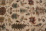Elaborate sprawling vinery and oversized buds in copper, olive green, and dusty gold.