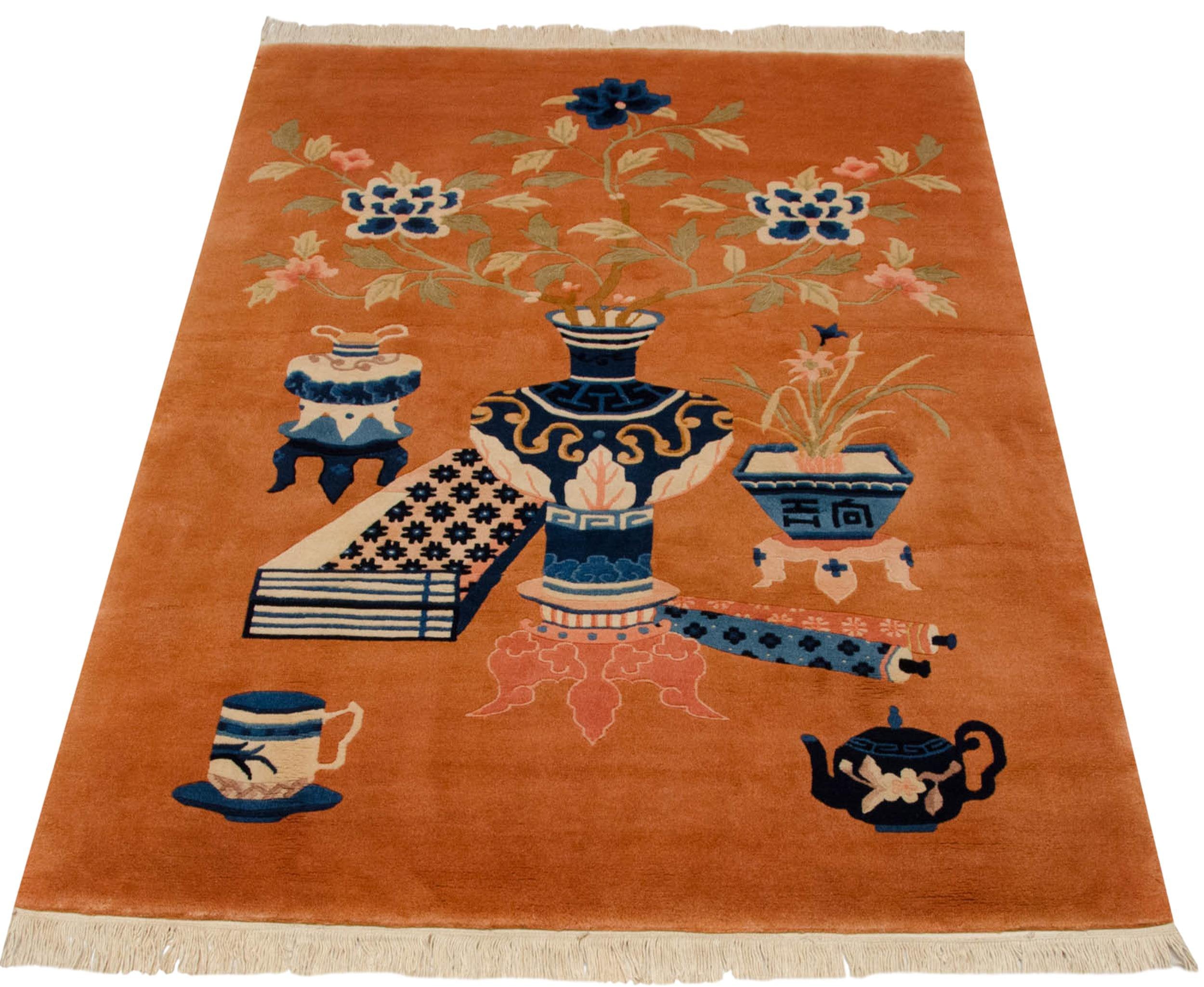 3.5x5 Vintage Peking Rug // ONH Item mc001459 Image 1