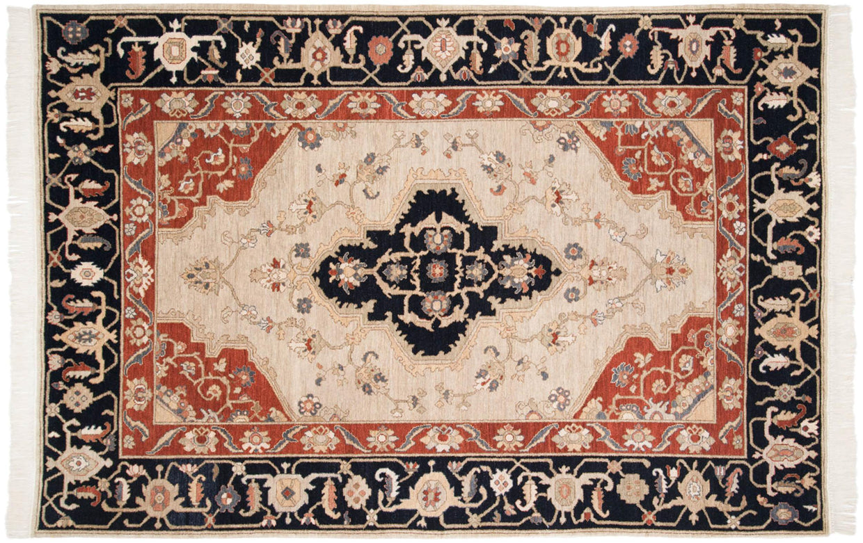 6x9 Vintage Armenian Serapi Design Carpet // ONH Item mc001476