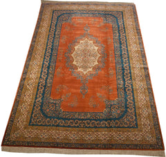 12x18.5 Vintage Bulgarian Kerman Design Carpet // ONH Item mc001483 Image 4