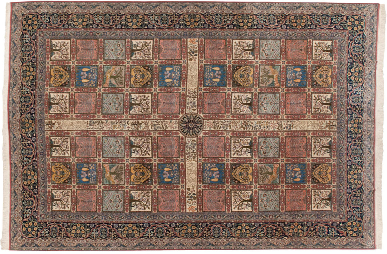 12x18 Vintage Bulgarian Kerman Design Carpet // ONH Item mc001486