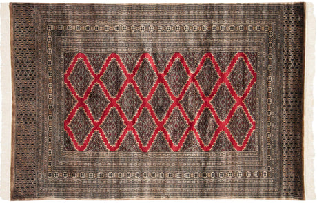 4x6 Vintage Fine Pakistani Turkmen Design Rug // ONH Item mc001488