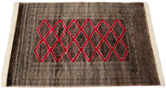4x6 Vintage Fine Pakistani Turkmen Design Rug // ONH Item mc001488 Image 1
