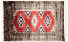 4x6 Vintage Fine Pakistani Turkmen Design Rug // ONH Item mc001490 Image 4