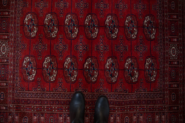 5x5 Vintage Fine Bokhara Square Rug // ONH Item mc001491 Image 1