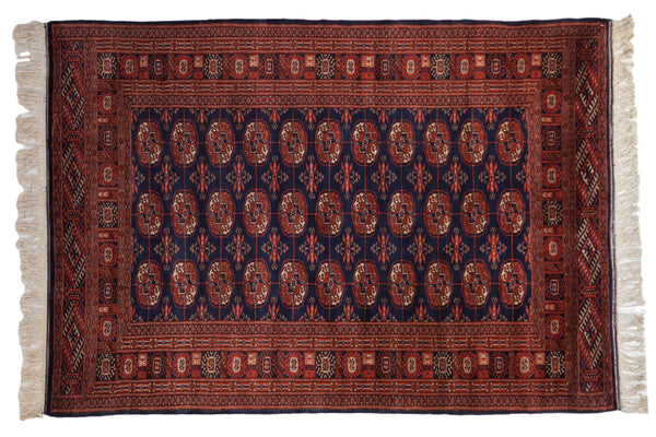 4x6 Vintage Fine Bokhara Rug // ONH Item mc001493