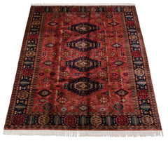 8x10.5 Vintage Fine Pakistani Caucasian Design Carpet // ONH Item mc001494 Image 1