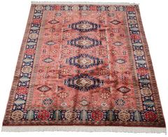 8x10.5 Vintage Fine Pakistani Caucasian Design Carpet // ONH Item mc001494 Image 2