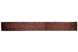 Fine vintage Bokhara runner with rows of geometric gul medallions on a dark rose and navy ground.