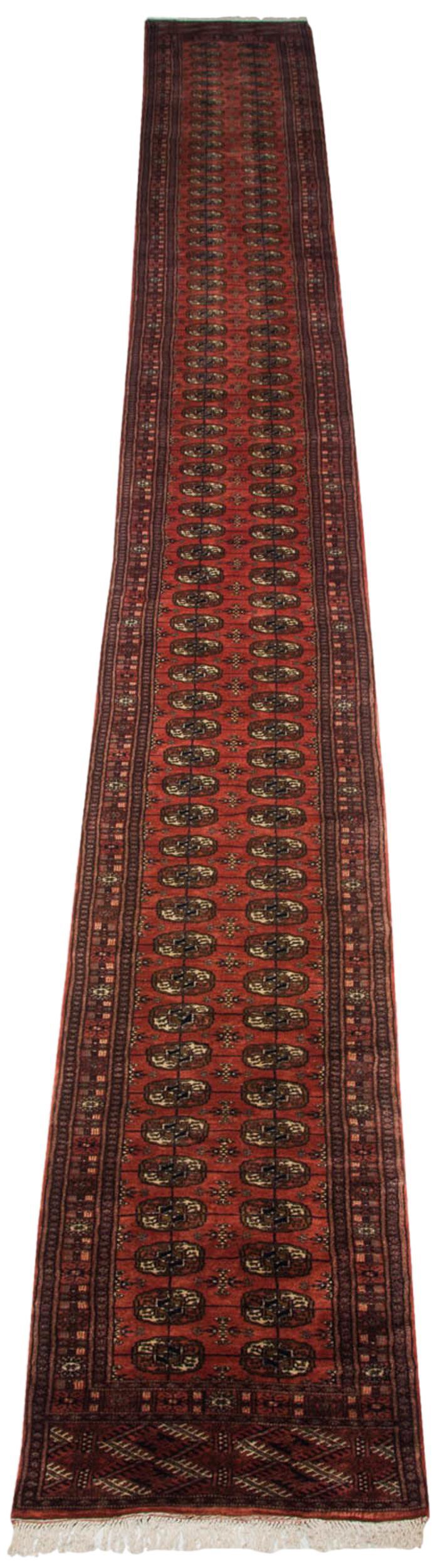 2.5x24.5 Vintage Fine Bokhara Rug Runner // ONH Item mc001496 Image 1