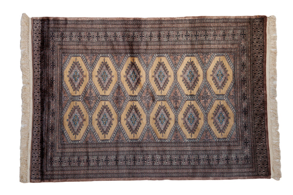 4x6 Vintage Fine Pakistani Turkmen Design Rug // ONH Item mc001497