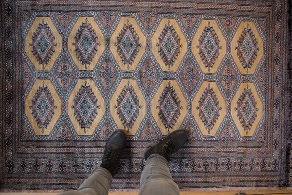 4x6 Vintage Fine Pakistani Turkmen Design Rug // ONH Item mc001497 Image 1
