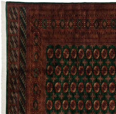 12x12.5 Vintage Fine Bokhara Square Carpet // ONH Item mc001500 Image 3